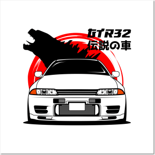 JDM Front R32 Posters and Art